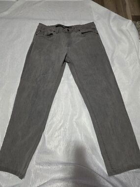 Men's Straight Jeans in Charcoal Gray